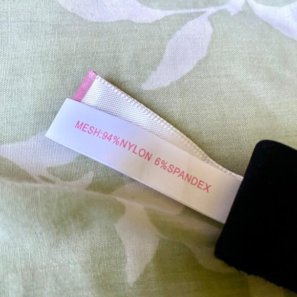 Rose + Vine Triangle Mesh Bralette - Rose - Cross Back - Light Unlined - Picture 6 of 7